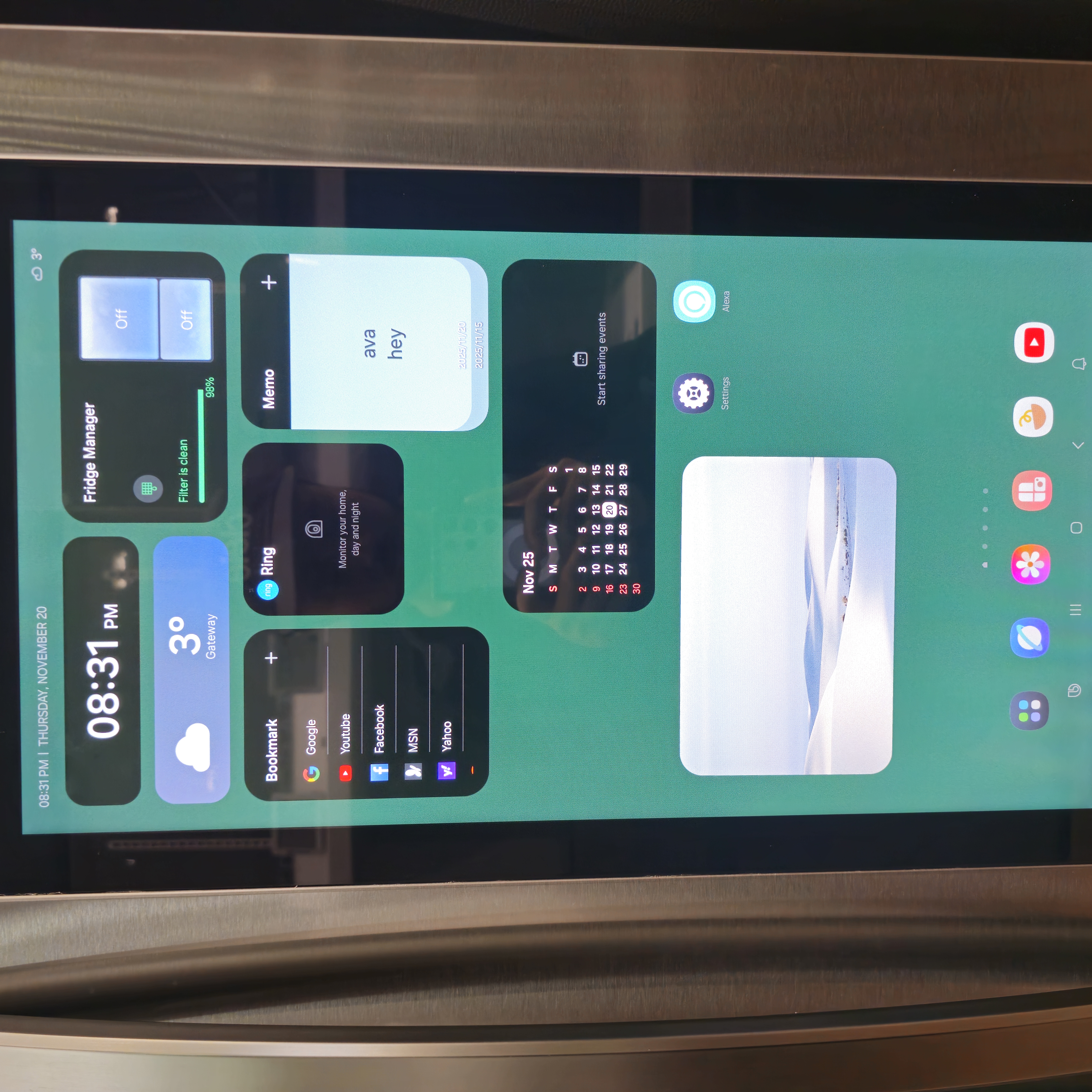 Interfaces that are already existing for funtional uses in consumer goods that were traditionally not used. This provided the overall widget style interfaces that are easy to customize and use.